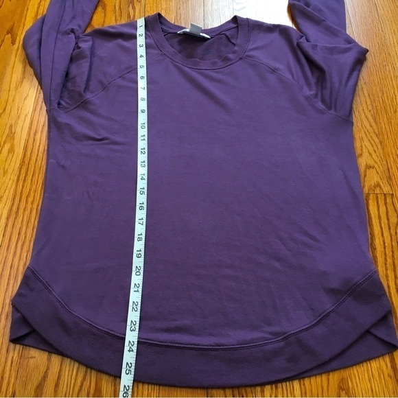 Athleta Mindset  Pullover Long Sleeve Modal Blend Maroon Athleisure Sweatshirt - Picture 12 of 16